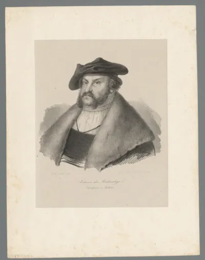 Portret van Johan de Standvastige, keurvorst van Saksen
