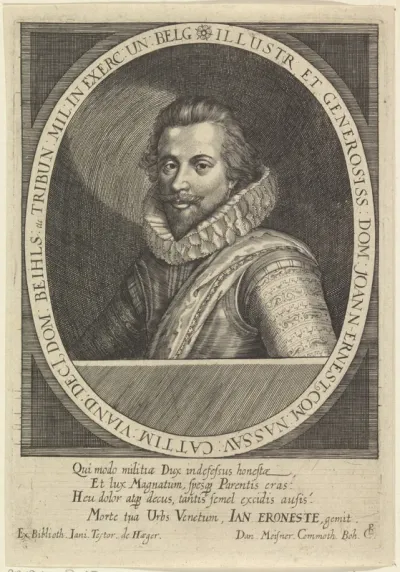 Portret van Johan Ernst I, graaf van Nassau-Siegen