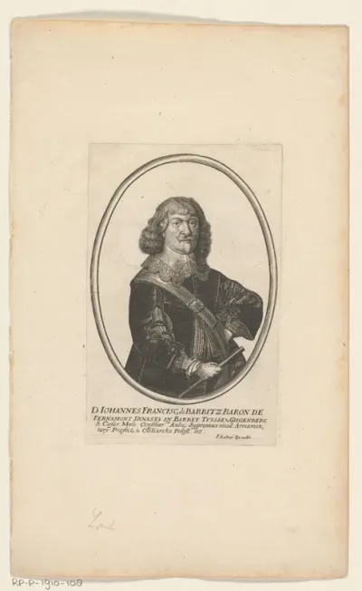 Portret van Johan Frans van Barbitz