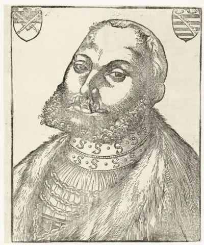Portret van Johan Frederik I (Johan Frederik de Grootmoedige) hertog van Saksen
