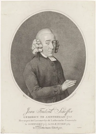 Portret van Johan Frederik Scheffer