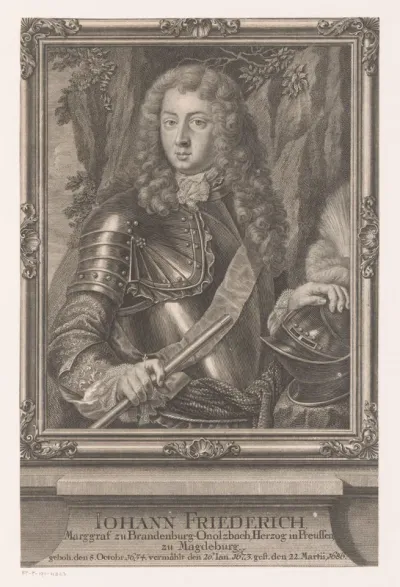 Portret van Johan Frederik van Brandenburg-Ansbach