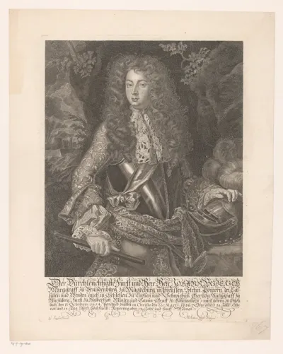Portret van Johan Frederik van Brandenburg-Ansbach