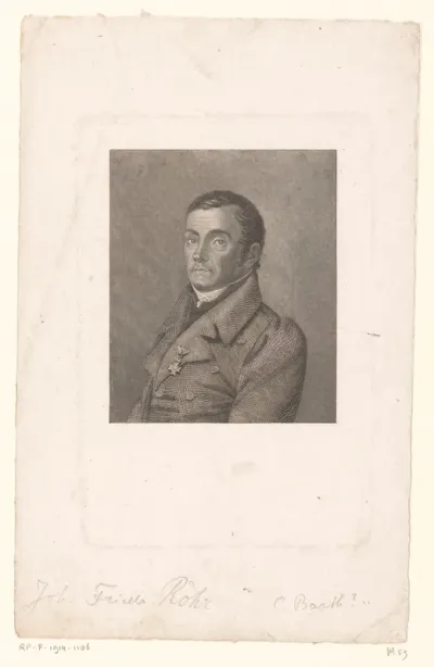 Portret van Johan Friedrich Röhr