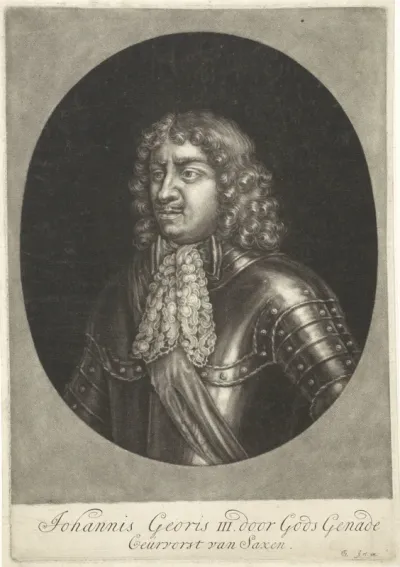 Portret van Johan Georg III van Saksen