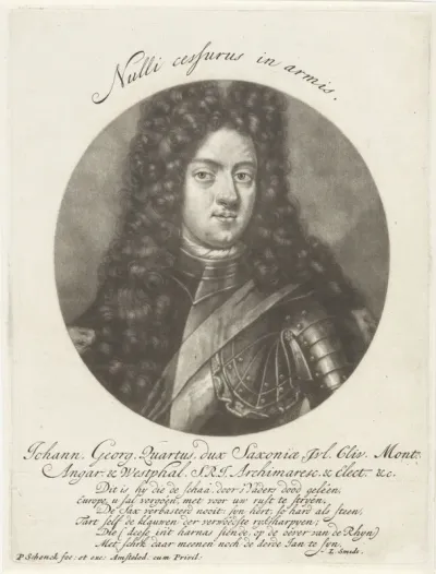 Portret van Johan Georg IV van Saksen