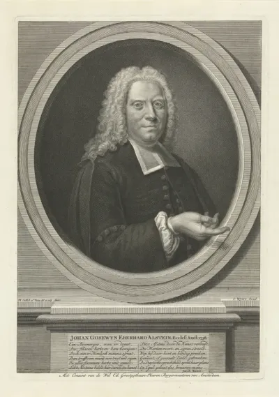 Portret van Johan Gosewijn Eberhard Alstein