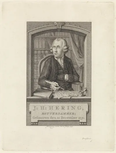 Portret van Johan Hendrik Hering