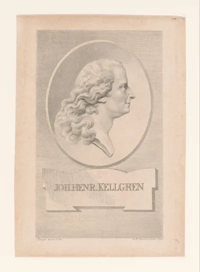 Portret van Johan Henric Kellgren