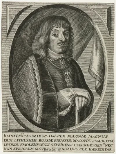 Portret van Johan II Casimir, koning van Polen