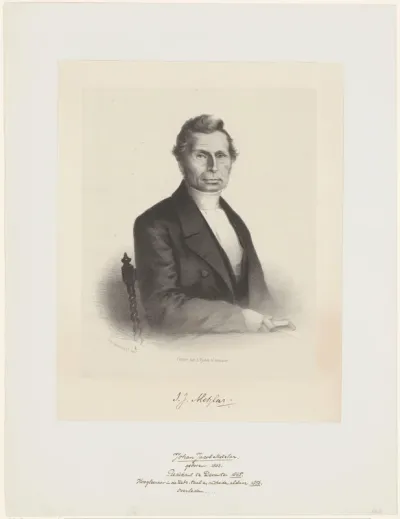 Portret van Johan Jacob Metzlar