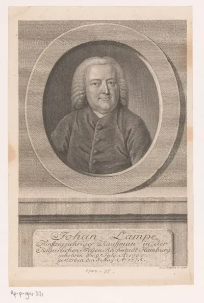 Portret van Johan Lampe