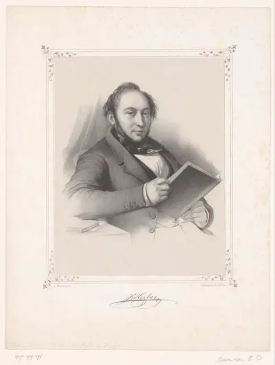 Portret van Johan Ludvig Heiberg