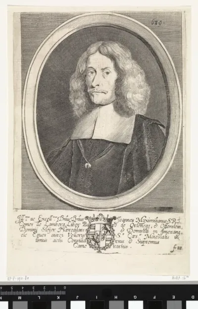 Portret van Johan Maximiliaan graaf van Lamberg