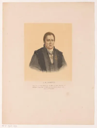 Portret van Johan Melchio Kemper