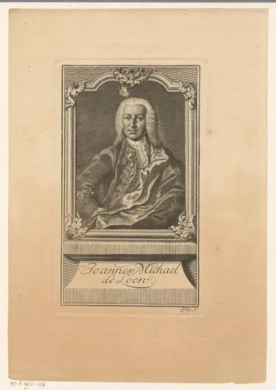 Portret van Johan Michael von Loën