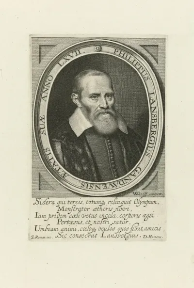 Portret van Johan Philip Lansberge op 67-jarige leeftijd