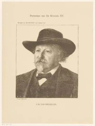 Portret van Johan Philip van der Kellen