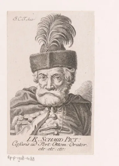 Portret van Johan Rudolf Schmid