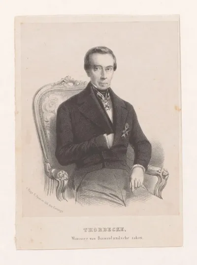 Portret van Johan Rudolf Thorbecke