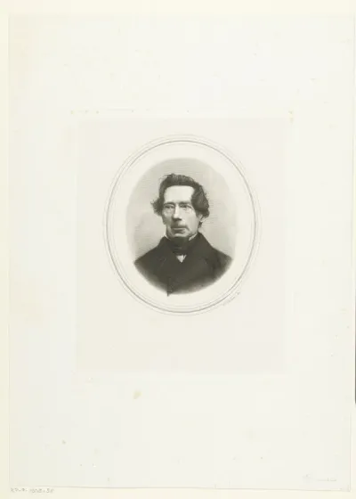 Portret van Johan Rudolf Thorbecke