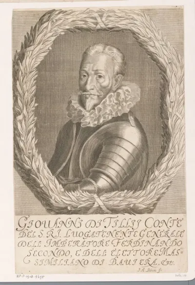 Portret van Johan 't Serclaes, graaf van Tilly