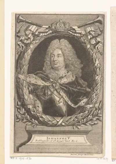 Portret van Johan V, koning van Portugal