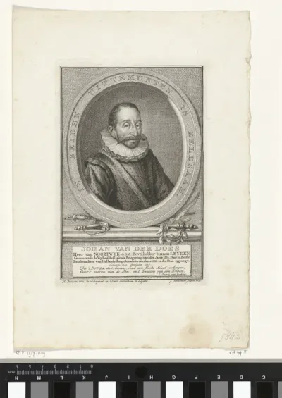 Portret van Johan van der Does