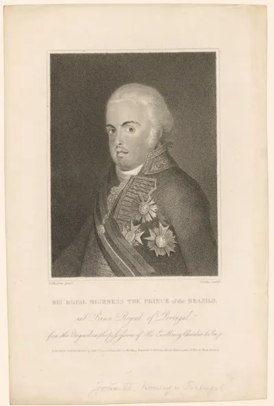 Portret van Johan VI, koning van Portugal