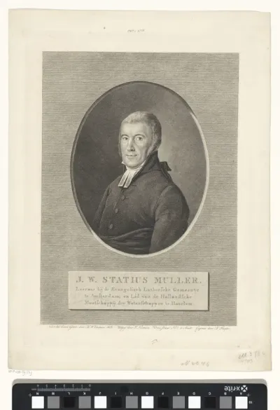 Portret van Johan Wilhelm Statius Muller