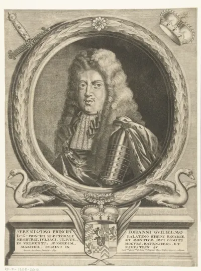 Portret van Johan Willem keurvorst van de Palts