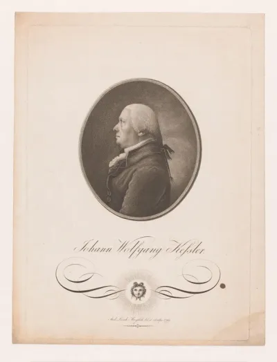 Portret van Johan Wolffgang Kessler
