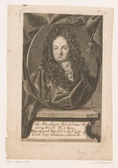 Portret van Johann Abraham Mercklin