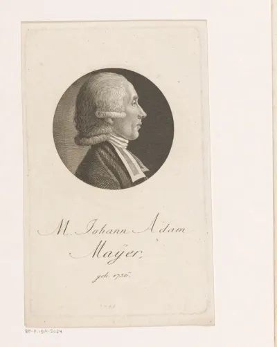 Portret van Johann Adam Mayer