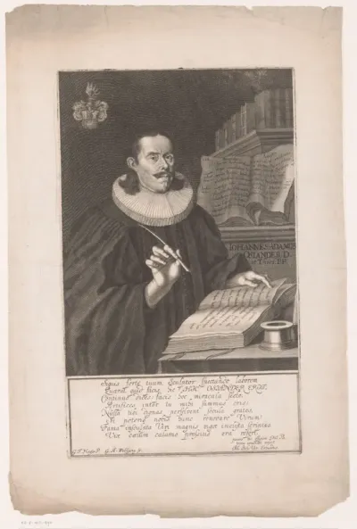 Portret van Johann Adam Osiander