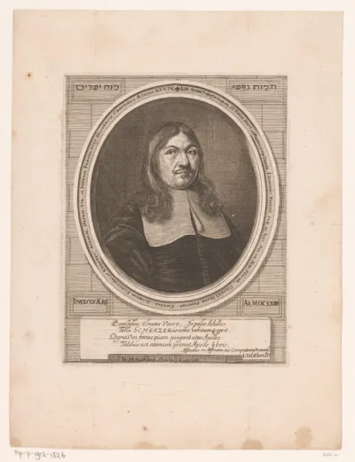 Portret van Johann Adam Schertzer op 39-jarige leeftijd