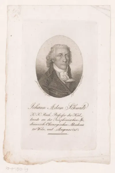 Portret van Johann Adam Schmidt