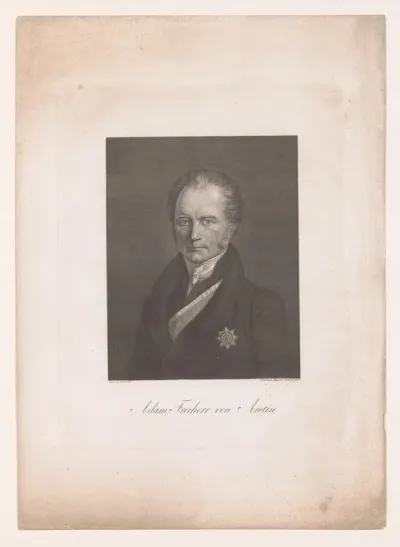Portret van Johann Adam von Aretin
