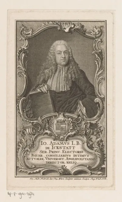 Portret van Johann Adam von Ickstatt