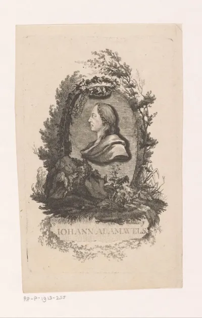 Portret van Johann Adam Wels