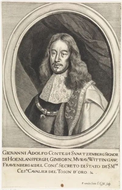 Portret van Johann Adolf graaf van Schwarzenberg