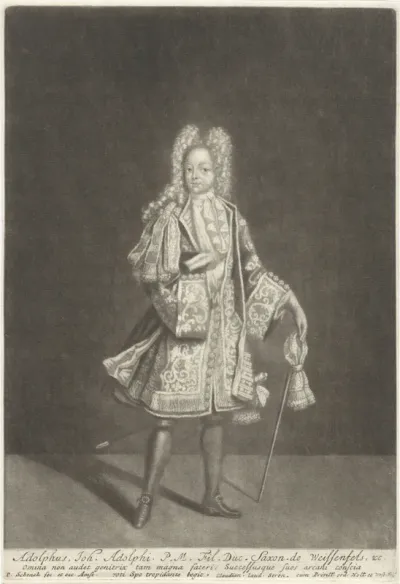 Portret van Johann Adolph II van Saksen-Weissenfels