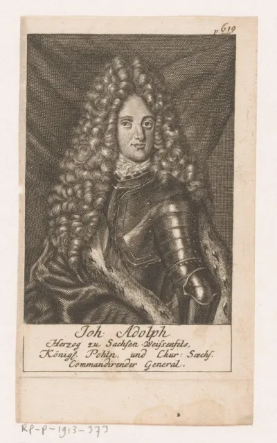 Portret van Johann Adolph II von Sachsen-Weißenfels