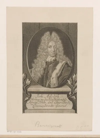 Portret van Johann Adolph II von Sachsen-Weißenfels