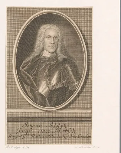 Portret van Johann Adolph, Reichsgraf von Metsch