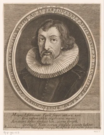 Portret van Johann Affelmann op 35-jarige leeftijd