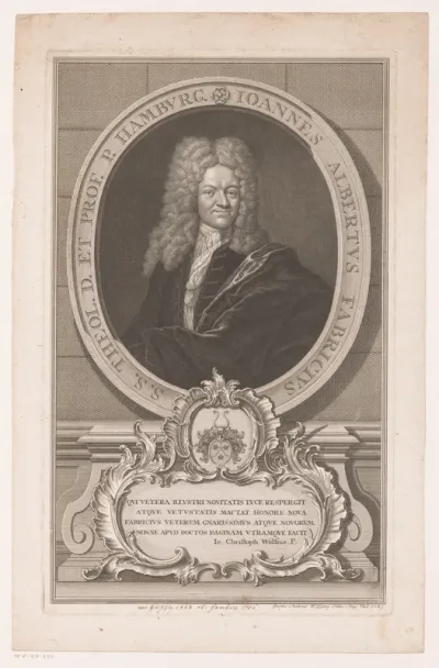 Portret van Johann Albert Fabricius