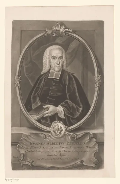 Portret van Johann Albrecht Bengel