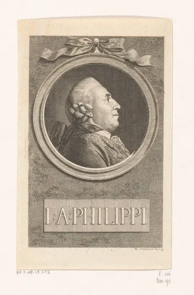 Portret van Johann Albrecht Philippi