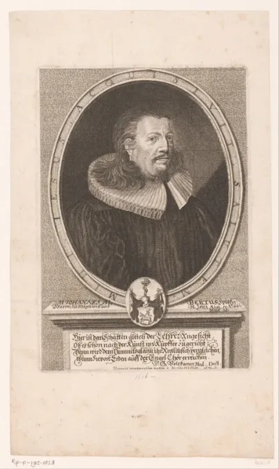 Portret van Johann Albrecht Spiess op 50-jarige leeftijd
